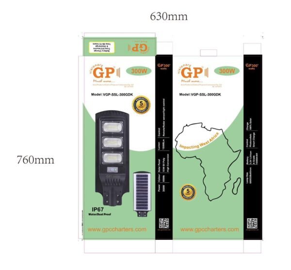 Original GP 800w Solar Security Street Light