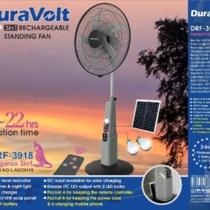 Duravolt 18-inch 3-in-1 Quality Rechargeable Fan
