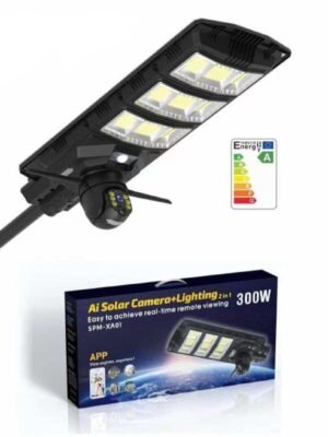 AI Solar Camera + Lighting Street Light